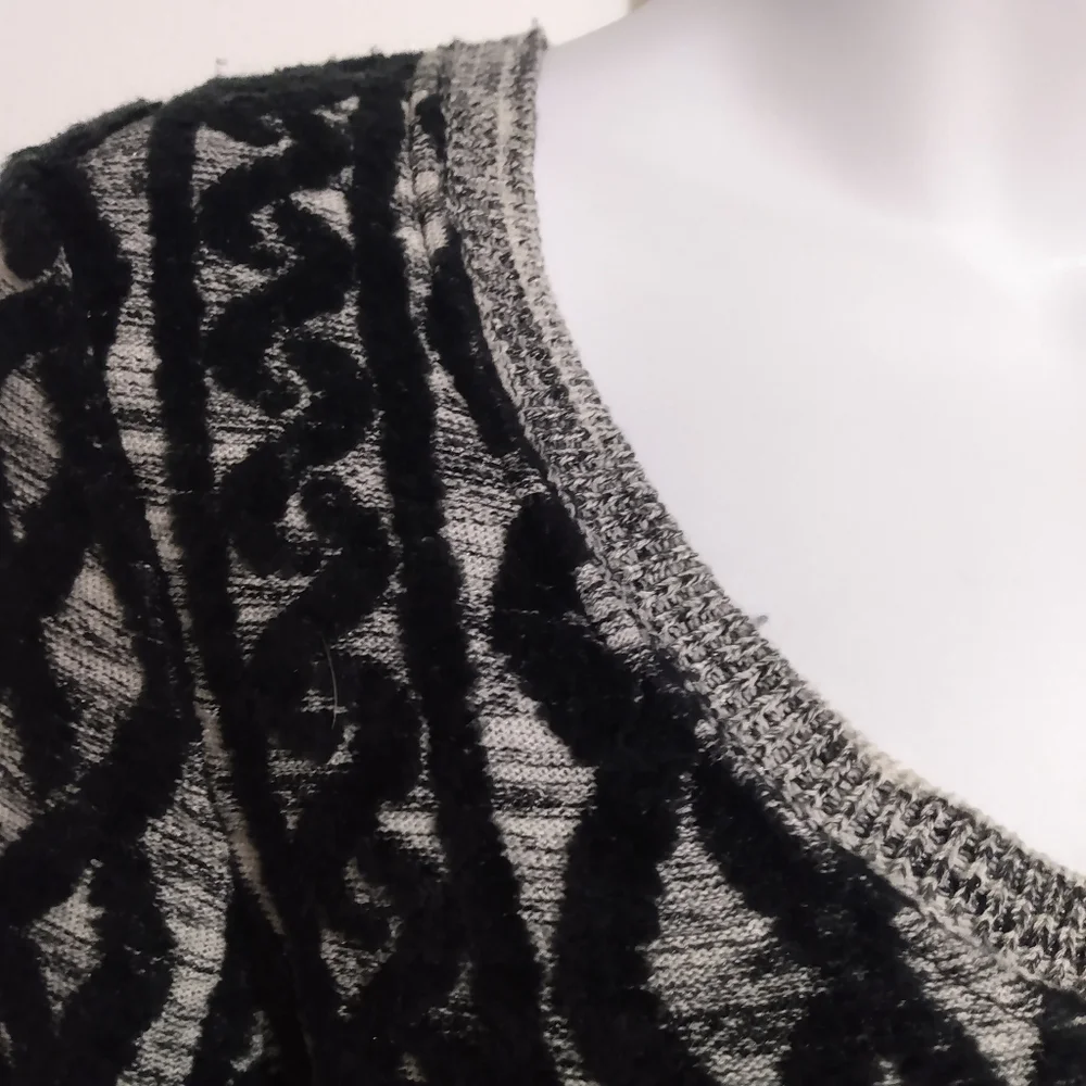 Anthropologie MOTH black lattice sweater dress M - Picture 12 of 15